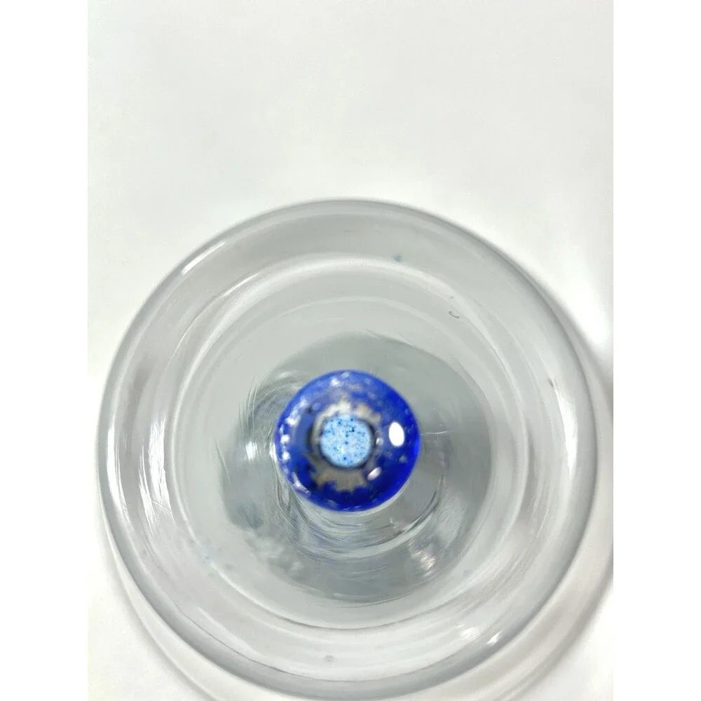 Ciroc Vodka Etched Tapered Cocktail Glass 6 oz Blue Bubble Base 5